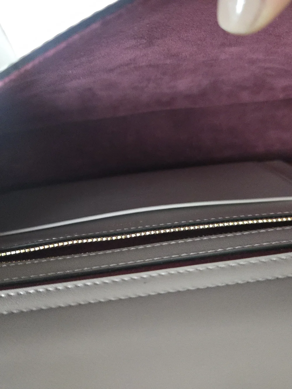 Cartier Must de Cartier C Crossbody Bag Beige Gray w/ Dust Bag & Card